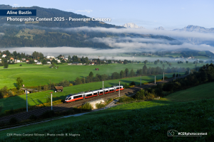 Winner Passenger Category: 'Train in the Saalach Valley' by Bernd Magiera