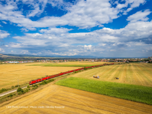Afternoon freight train, by Nikolay Kozarski. Nikolay is a train driver from Bulgaria and has been p
